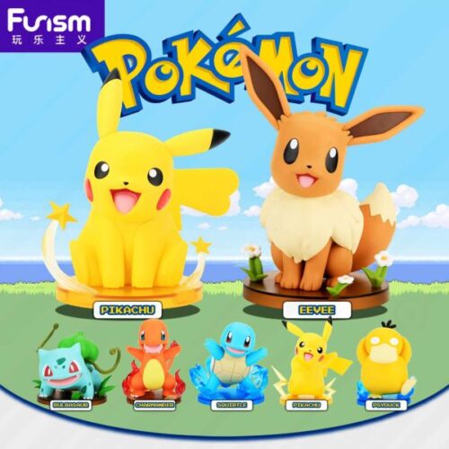 正版授權 FUNISM 玩樂主義丨寶可夢 神奇寶貝 皮卡丘 小火龍 傑尼龜 妙蛙種子 伊布 夢幻 可達鴨 中尺寸公仔 全9款