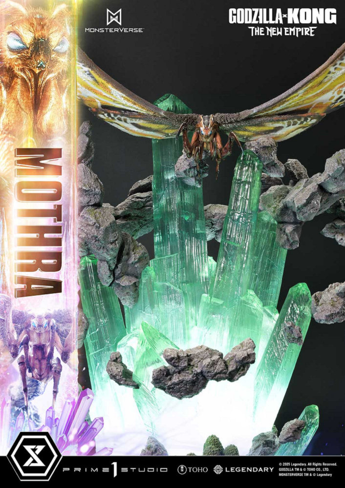 【預購】Prime 1 Studio UDMGXK-03S 哥吉拉與金剛:新帝國 摩斯拉 場景雕像 特典版:圖片 2