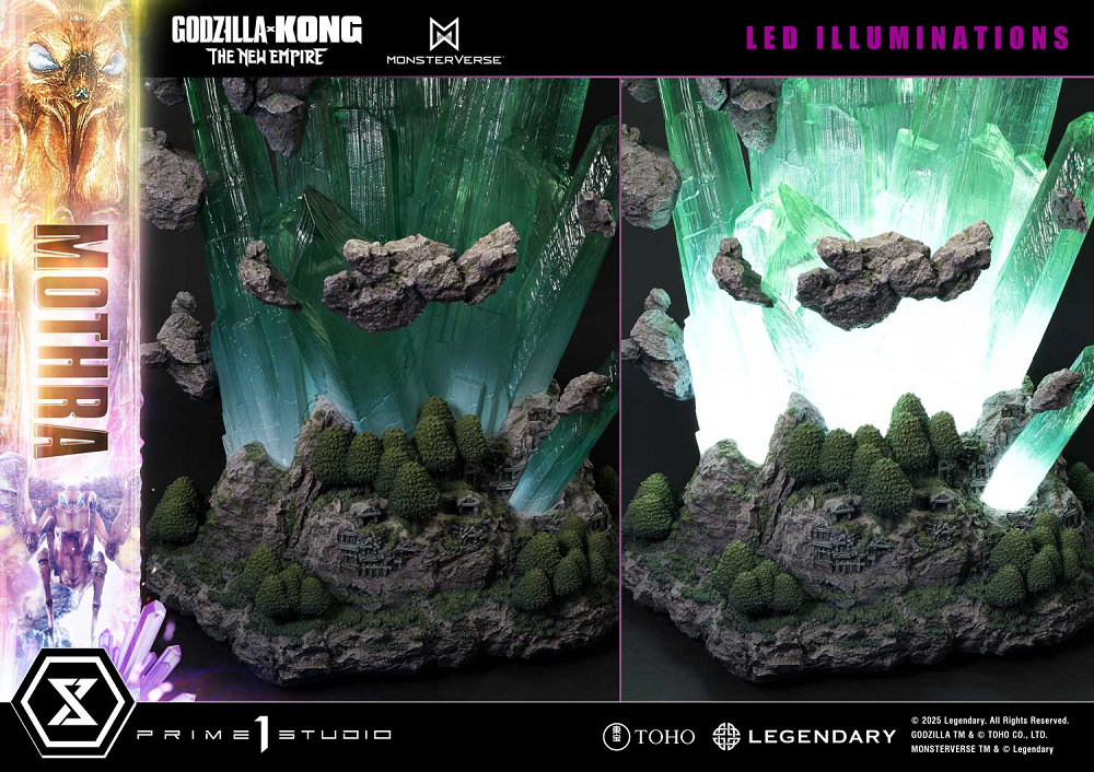 【預購】Prime 1 Studio UDMGXK-03S 哥吉拉與金剛:新帝國 摩斯拉 場景雕像 特典版:圖片 9