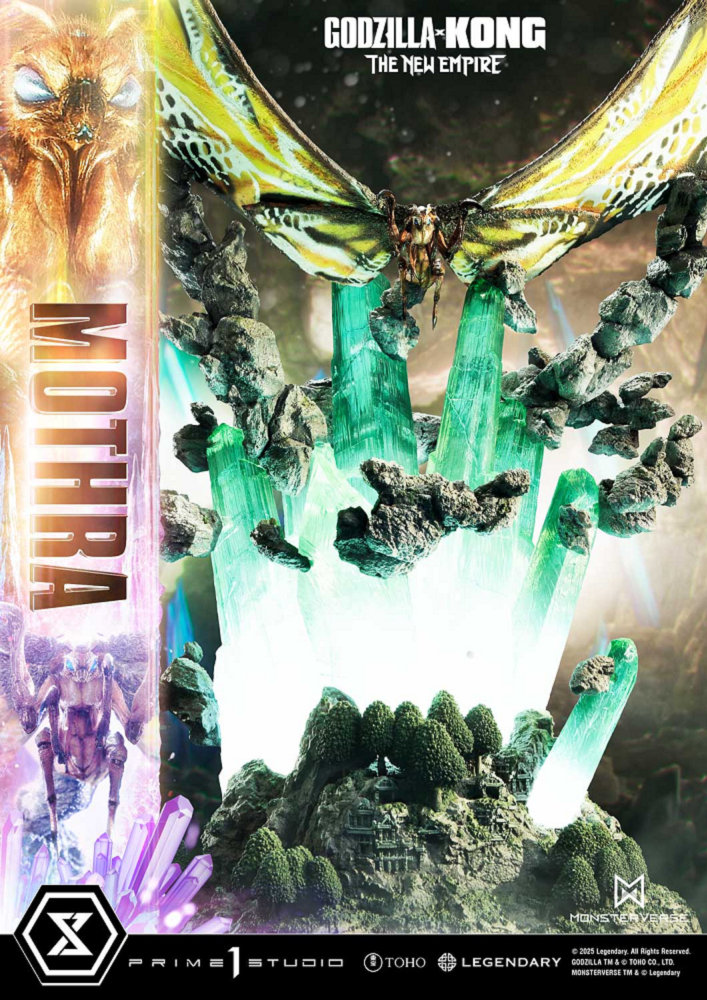 【預購】Prime 1 Studio UDMGXK-03S 哥吉拉與金剛:新帝國 摩斯拉 場景雕像 特典版:圖片 6
