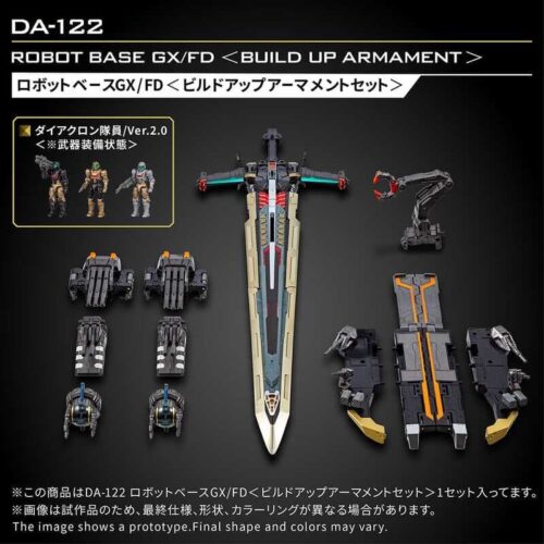 【星辰玩具】 預約 3月 戴亞克隆 DA-122 機器人基地 GX/FD 強化武裝套件