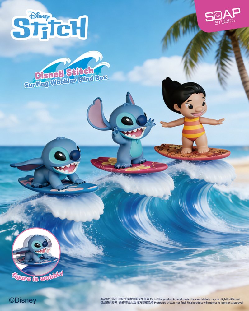 【預購】SOAP STUDIO DY823 迪士尼 史迪奇 衝浪款 盲盒套組(4入):圖片 7